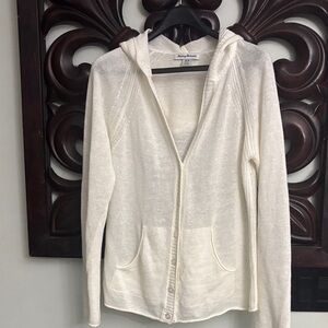 Tommy Bahama Cream Hooded Sweater